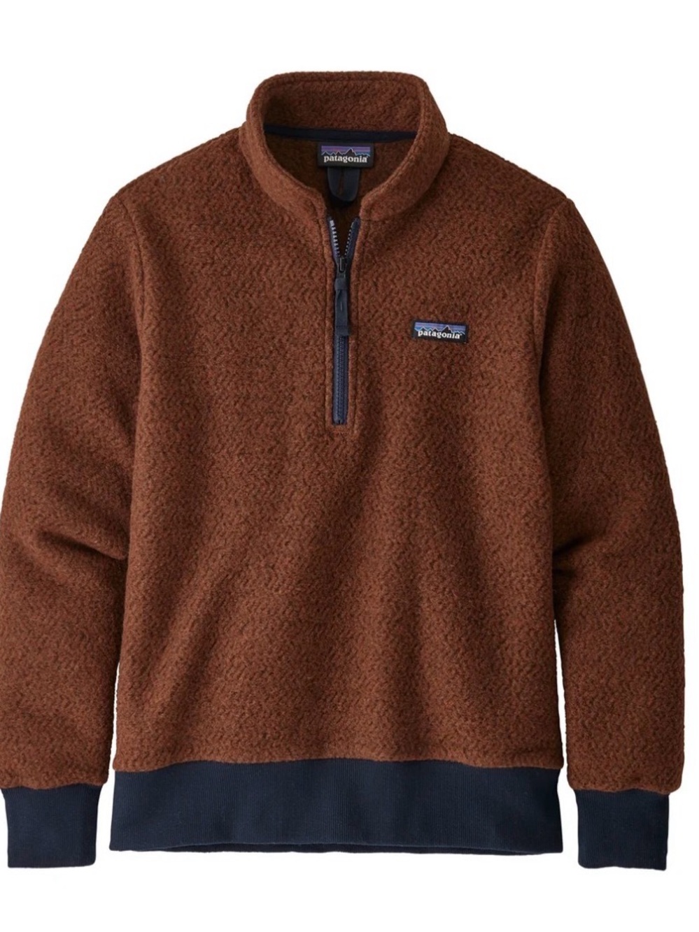 Patagonia Brown Woolyester Fleece Pullover - Picture 4 of 5